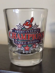 Cleveland Indians AL Central Division Champions '95 '96 '97 Hunter Shot Glass - Picture 1 of 5