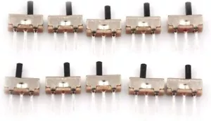 10 pz interruttore on-off mini interruttore a scorrimento 1 via 2 posizioni montaggio PCB elettronica USA - Foto 1 di 5