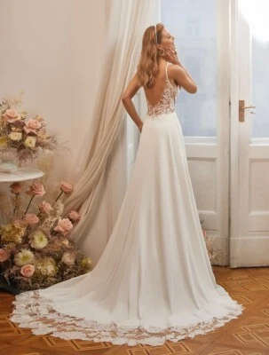 Vestido de novia Moonlight Bridal T965 talla 12 (talla calle 8) - NUEVO con etiquetas Foto 1 de 4