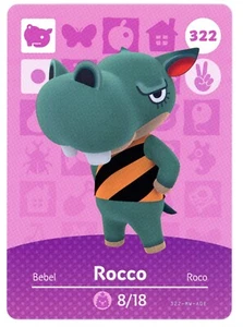 Rocco #322  - Amiibo Card - Animal Crossing Series 1 - Authentic Nintendo - Picture 1 of 2