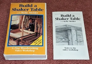 Kelly Mehler BUILD A SHAKER TABLE Fine Woodworking Video Workshop VHS booklet - Picture 1 of 6