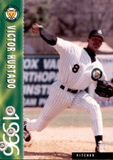1996 Kane County Cougars Team Issue #13 Victor Hurtado Dominican Republic Card