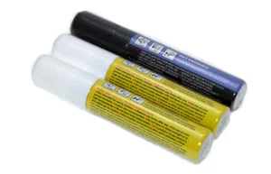 Kreidemarker 15mm 2xweiß 1xschwarz Marker Permanentmarker Filzstift Filzmarker - Picture 1 of 1