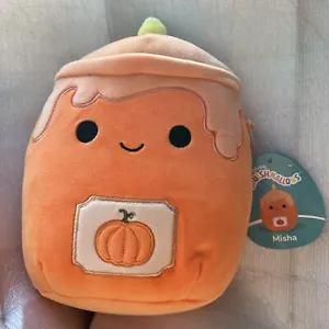 Squishmallows Misha la Calabaza Vela 8 pulgadas 2024 Otoño NUEVO con Etiquetas - Imagen 1 de 5