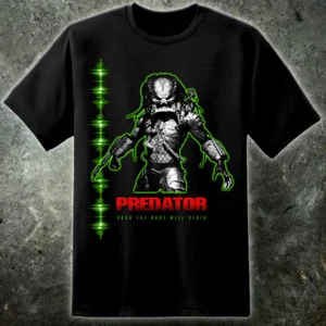 Predator BLK Edition Yautja Mens T Shirt 80s Sci Fi Movie Arnie Xenomorph - Picture 1 of 1