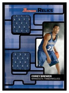 Baloncesto Bowman 2007 doble reliquia #BR-CBR Corey Brewer/199 BA16 - Imagen 1 de 2