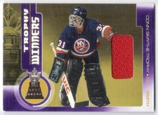 2001-02 Be A Player Between The Pipes Trophy Winners Jersey Billy Smith #/40
