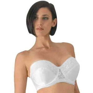 Carnival 123 Women's Full Coverage Lace Strapless Bra - White - Picture 1 of 3