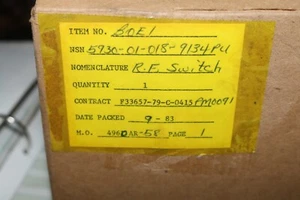 NOS MDL RF waveguide switch PN 20-5281P1 4 port 5930-01-018-9134 - Picture 1 of 6