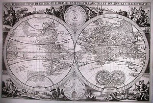 Antique map, Visscher, Orbis Terrarum Typus - Picture 1 of 1