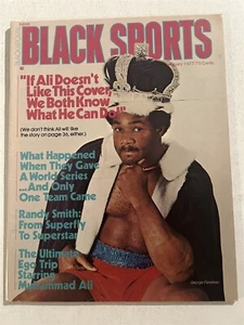 1977 BLACK Sports GEORGE FOREMAN No Label MUHAMMAD ALI If Ali Dont Like This... - Picture 1 of 5