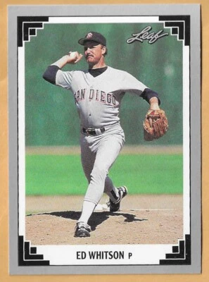 ED WHITSON SAN DIEGO PADRES #337 - LEAF NM-MT 1991 - Image 1 of 2