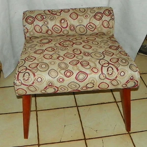 Mid Century Cherry Vanity Bench (VB-61) - Picture 1 of 6