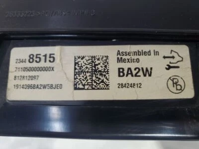 Used Speedometer Gauge fits: 2014 Chevrolet Silverado 1500 pickup MPH US market - Image 1 of 4