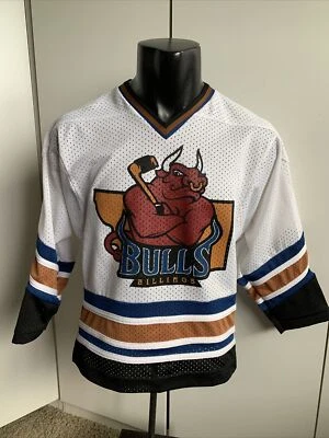 *Y2K* Billings Bulls AWHL camiseta pulôver média juvenil hóquei K1 Sportswear - Imagem 1 de 4