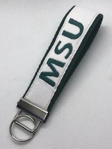 Portachiavi monogramma / Kelly verde / bianco / ricamato / personalizzato - Foto 1 di 6