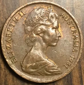 1981 AUSTRALIA 1 CENT COIN - Picture 1 of 2
