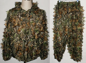 Realtree Camo Hunting Leaf Net Ghillie Suit Jacket And Trousers - MH010 - Picture 1 of 6