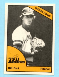 1977 TCMA Minor League Holyoke Millers - Bill Dick - Box 162