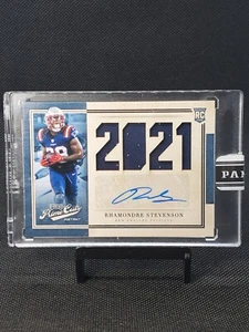 2021 Rhamondre Stevenson Panini Instant Prime Cuts Rookie Patch Auto #PC31 /10 - Picture 1 of 4