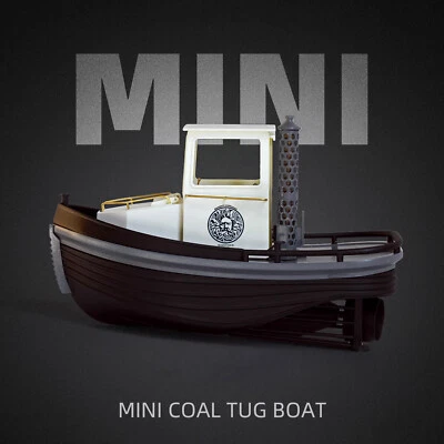 Harbor Micro Mini Coal Tug Boat Scale 1:18 180mm 7" RC Model Ship Kit - Image 1 of 4