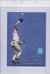 1999 SkyBox Molten Metal Fusion Sterling David Justice Cleveland Indians 166/500 - Picture 1 of 2