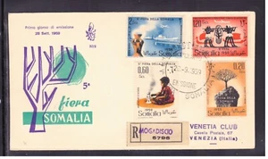 Umschlag Somalia AFIS 1. Tag 1959 Messe Mogadischu Venetia Club WA446 - Bild 1 von 1
