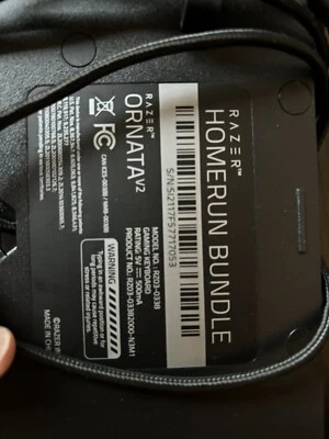 Razer Keyboard, Wrist Rest And Mouse - Image 1 of 4