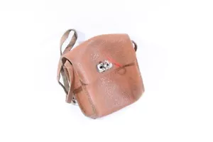 alte Umhängetasche Brot Tasche Vesper Brotschachtel Hängetasche Leder vintage - Bild 1 von 12