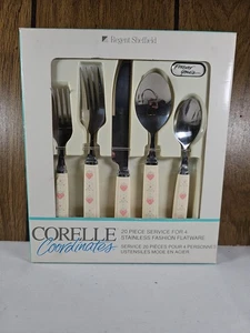 NEU Corelle Coordinate Forever Yours 20-teiliges Edelstahl-Besteckset für 4 - Bild 1 von 6