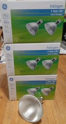  3BOXES [6 bulbs]:  GE ENERGY 75W DIRECTIONAL LONG NECK SPOTLIGHT PAR30 1070lum - Image 1 of 4