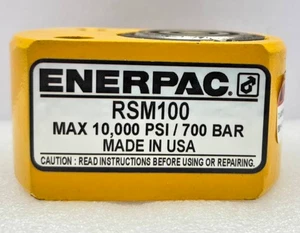 Cilindro hidráulico Enerpac RSM100 11,2 toneladas capacidad 0,44 pulgadas carrera baja altura - Imagen 1 de 6