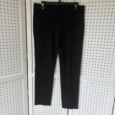 Calça Pure J Jill Feminina SP Preta Perna Fina Puxar Algodão Pima Modal Tornozelo - Imagem 1 de 4