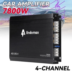 Andeman 12V 7800W Hochleistungs-Autoverstärker 4-Kanal Power 360° Audio Stere - Bild 1 von 9