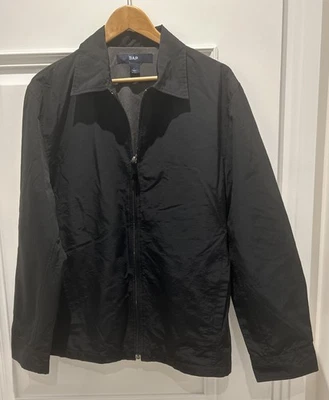 Vintage Gap Mens Windbreaker Harrington Jacket, Large Black Great Condition - Image 1 of 4