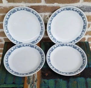 4 piatti vintage Corelle Old Town cipolla blu 10,25" - Foto 1 di 9