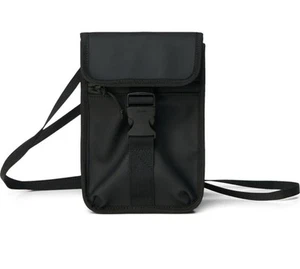 RAINS WATERPROOF BUCKLE MONEY POUCH Black NEW $50 - Picture 1 of 5