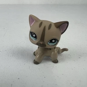 LPS #468 Littlest Pet Shop Originale Autentico Gatto Europeo HASBRO Occhi Blu - Foto 1 di 3