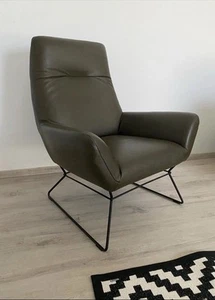 Candy echt Ledersessel Basic Leder Mercury oliv NP 849,- - Bild 1 von 6