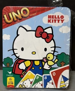 UNO Hello Kitty 2012 Sanrio Mattel Metal Tin New 6 " x 5" Read 112 Cards - Picture 1 of 10