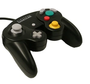 Nintendo OEM Controller Black For GameCube Very Good 4Z - Picture 1 of 4