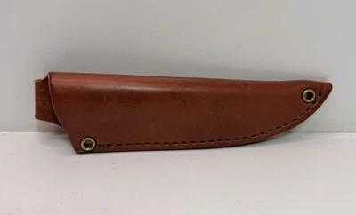 Funda de cuchillo de cuero marrón - Funda de cinturón artesanal - Hecha en EE. UU. Foto 1 de 4