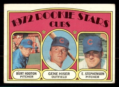 1972 Topps #61 Burt Hooton Gene Hiser Earl Stephenson Rookie Chicago Cubs VG/EX - Image 1 of 2