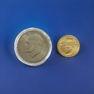U.S. Dollar Coins: Bicentennial 1976D & Innovations 2021D New York - Erie Canal - Picture 1 of 5