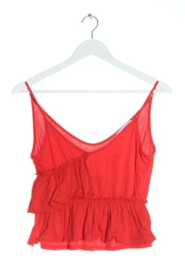 MANGO Top con volantes Mujeres Top Talla EU 36 rojo look casual - Imagen 1 de 4
