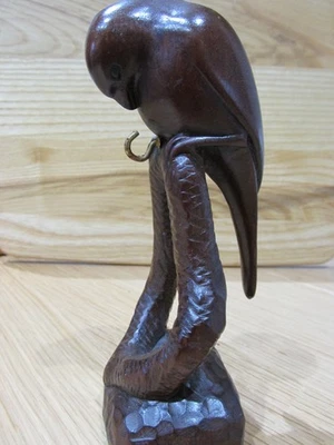 Wood pocket watch stand in form of a bird - Image 1 of 4