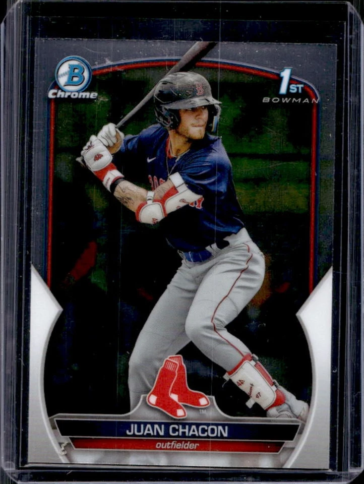 2023 Bowman Juan Chacon Chrome 1st #BCP-105 Red Sox - Image 1 of 2