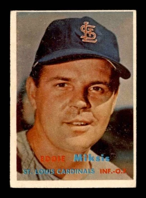 1957 Topps #350 Eddie Miksis   VG/VGEX X3119230 - Image 1 of 2