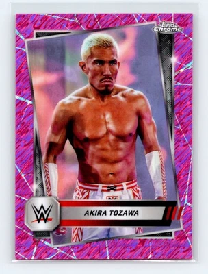 Akira Tozawa - 2025 Topps Chrome WWE Pink Shimmer Refractor #71 - WRESTLING CARD - Image 1 of 2