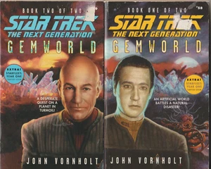STAR TREK TNG - GEMWORLD Books 1 & 2 (of 2) (PB) by John Vornholt - Picture 1 of 2